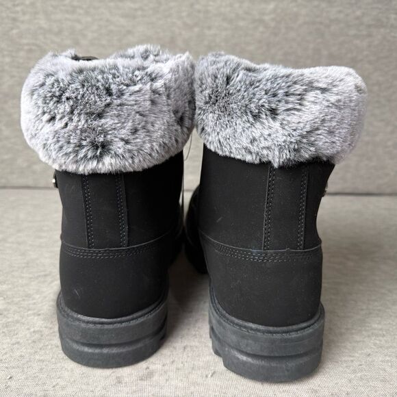Women’s Black Lugz Workboots  US Size 7 M Empire HI FUR Black/Charcoal NWOT - Picture 5 of 10